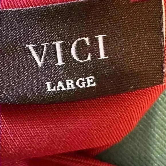 VICI CASUAL CINCH WAIST FRONT POCKETS MAROON WEEKEND SHIRT DRESS - SIZE L - Picture 6 of 10